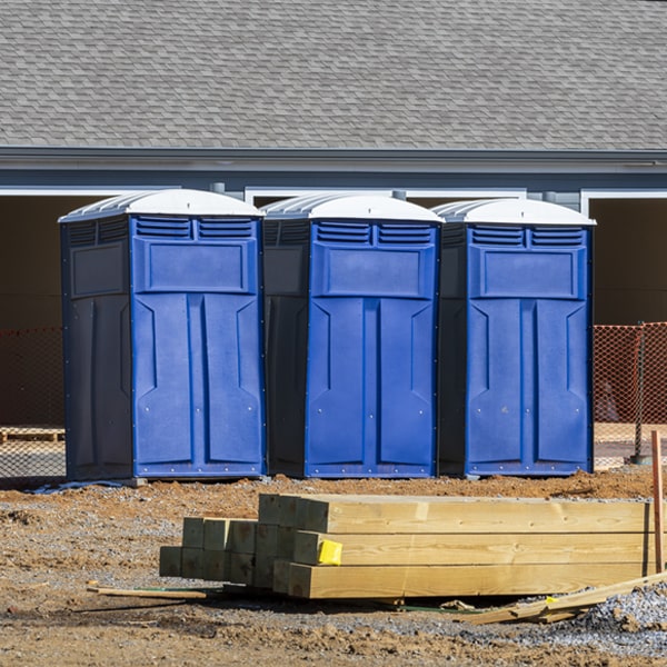 how do you dispose of waste after the portable restrooms have been emptied in Garland NC